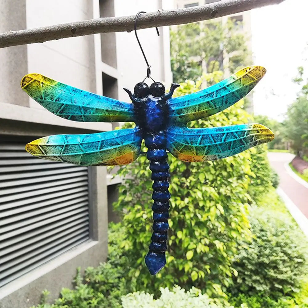 Metal Dragonfly Wall Hanging Sculptures
