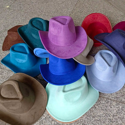 Suede cowboy hat