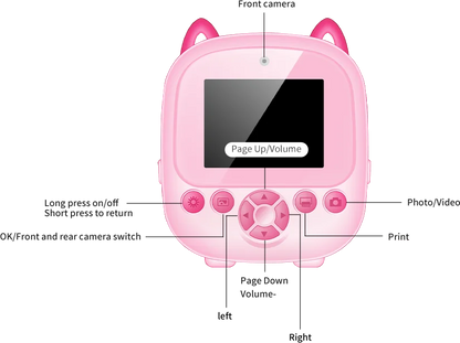 Children Digital Camera IThermal Print