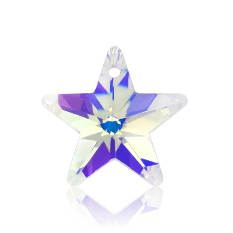 crystal STAR beads 18mm crystal