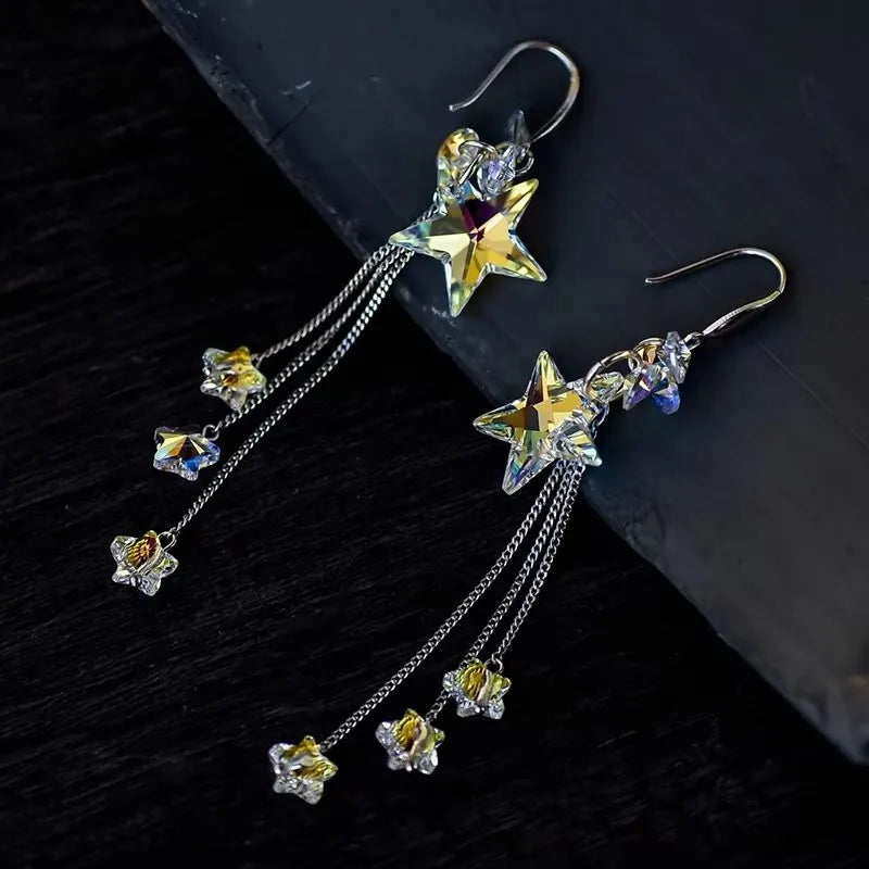 crystal STAR beads 18mm crystal