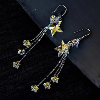 crystal STAR beads 18mm crystal