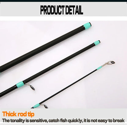Casting Spinning Lure Fishing Rod Solid ML Tip 1.8/2.1m Ultralight Trout