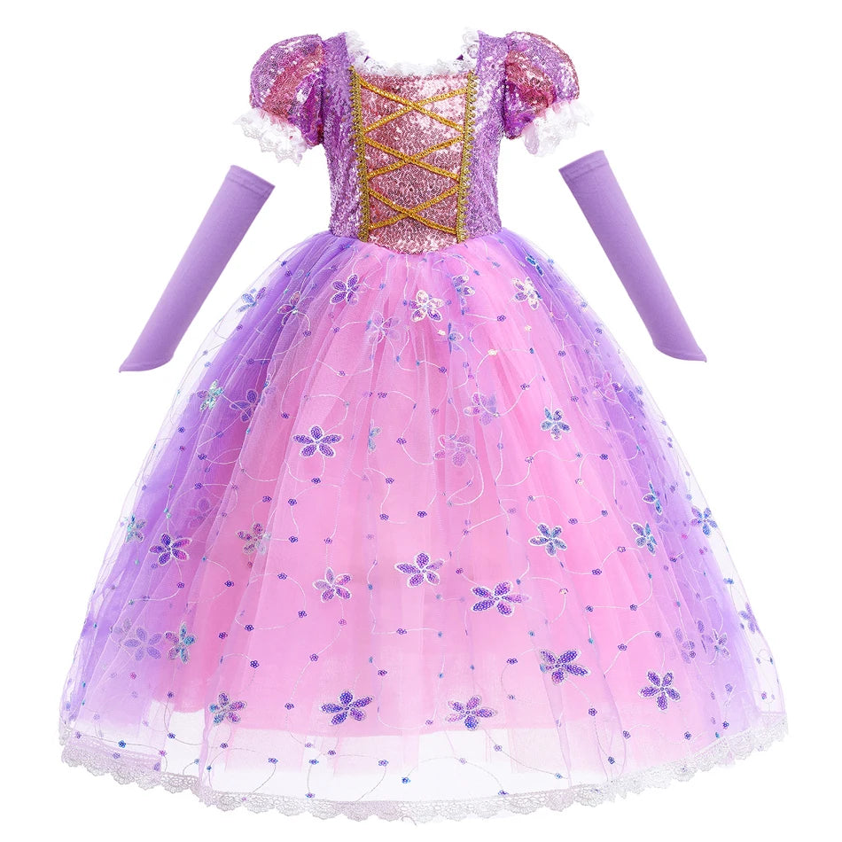 Disney Princess Rapunzel Girl Dress