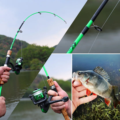 Sougayilang Lure Fishing Rod 1.2m 1.65m 2 Sections Spinning Fishing Rod 8kg Max