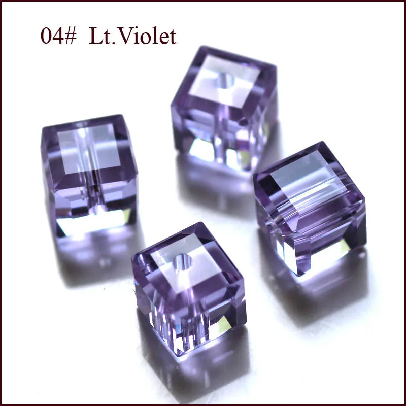 cube beads crystal