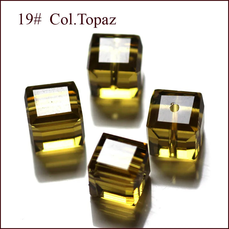 cube beads crystal