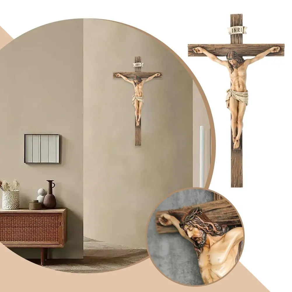 Christian Religious Cross Crucifix Resin