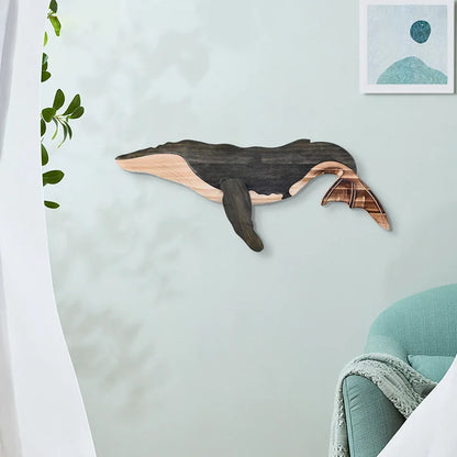 Fish Wood Decoration Wooden Whale