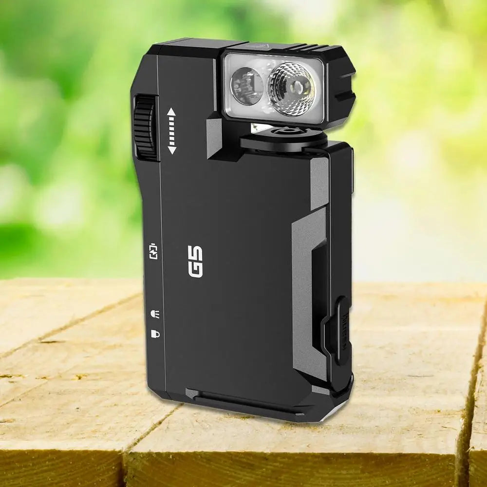 G5 LED C Flashlight 400Lumens Powerful Light Bulit-in Battery