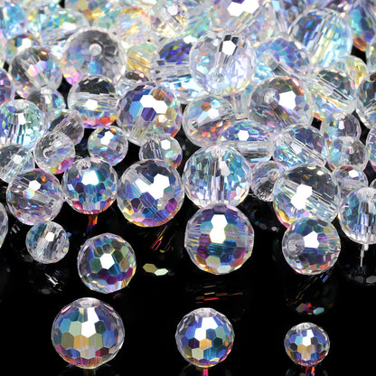 Crystal Glass Beads 6-10mm Faceted