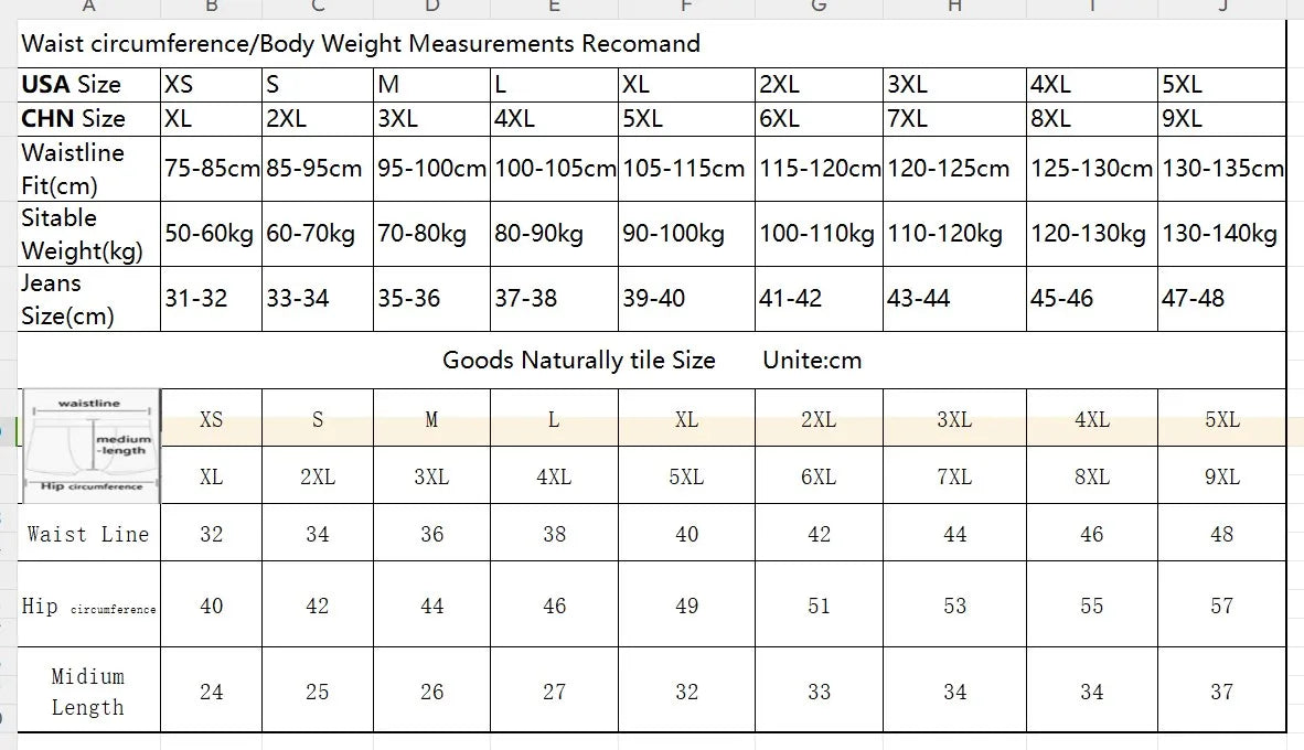 9XL Plus Size Men's Underpant 8XL