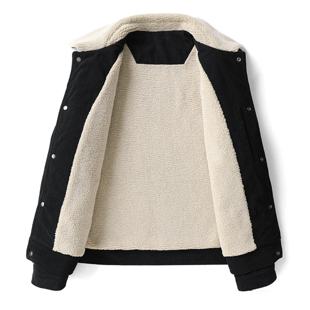 L-8XL Plus Size Winter Men's Corduroy coat