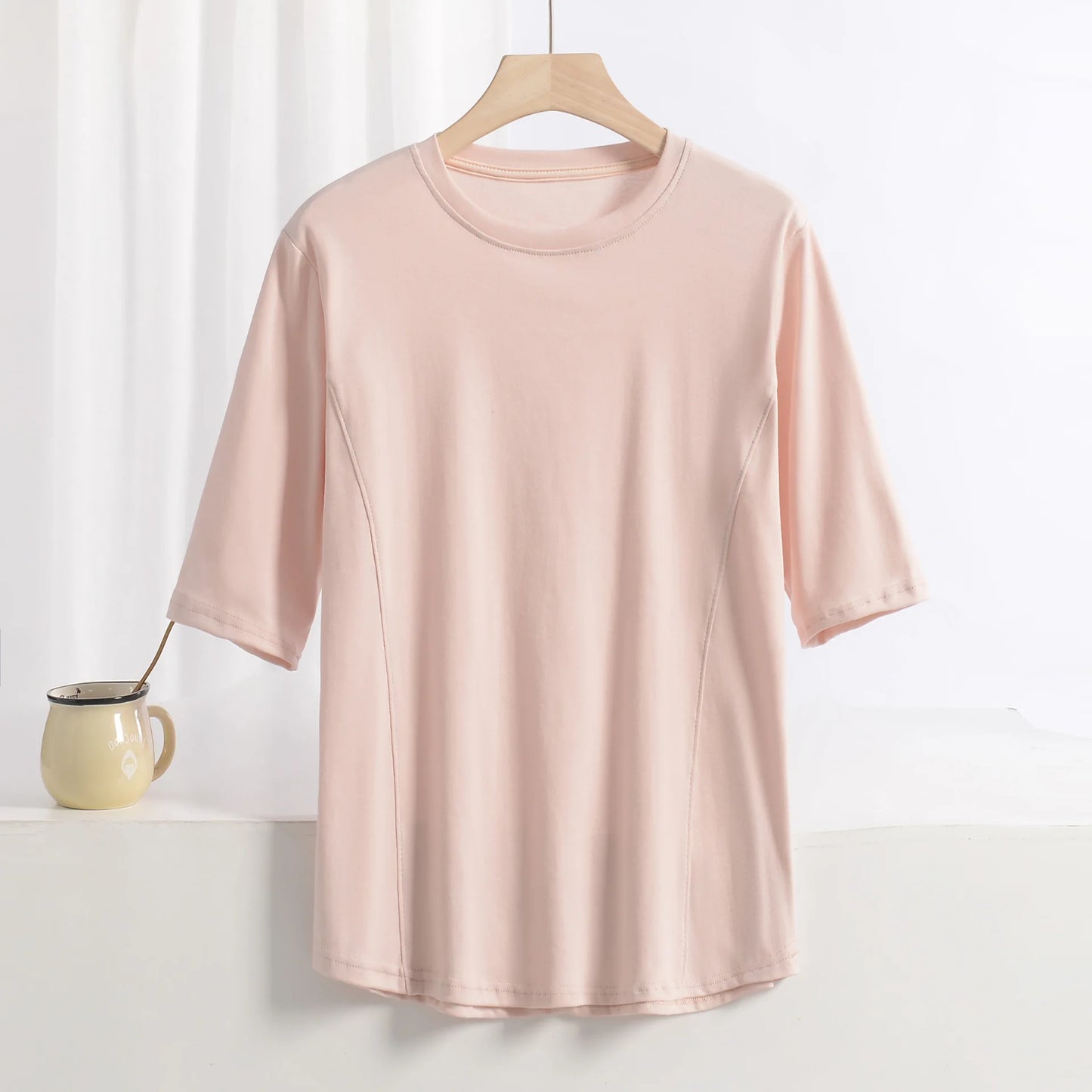 XL to 8XL plus size O-Neck Tshirts Women's basic