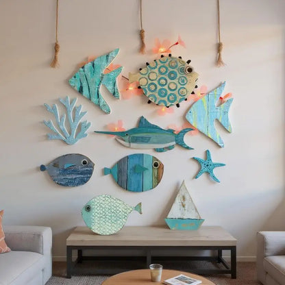 Fish Wall Decor Wooden
