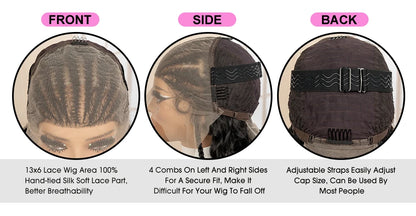 Synthetic Black Hair Wig with Braids