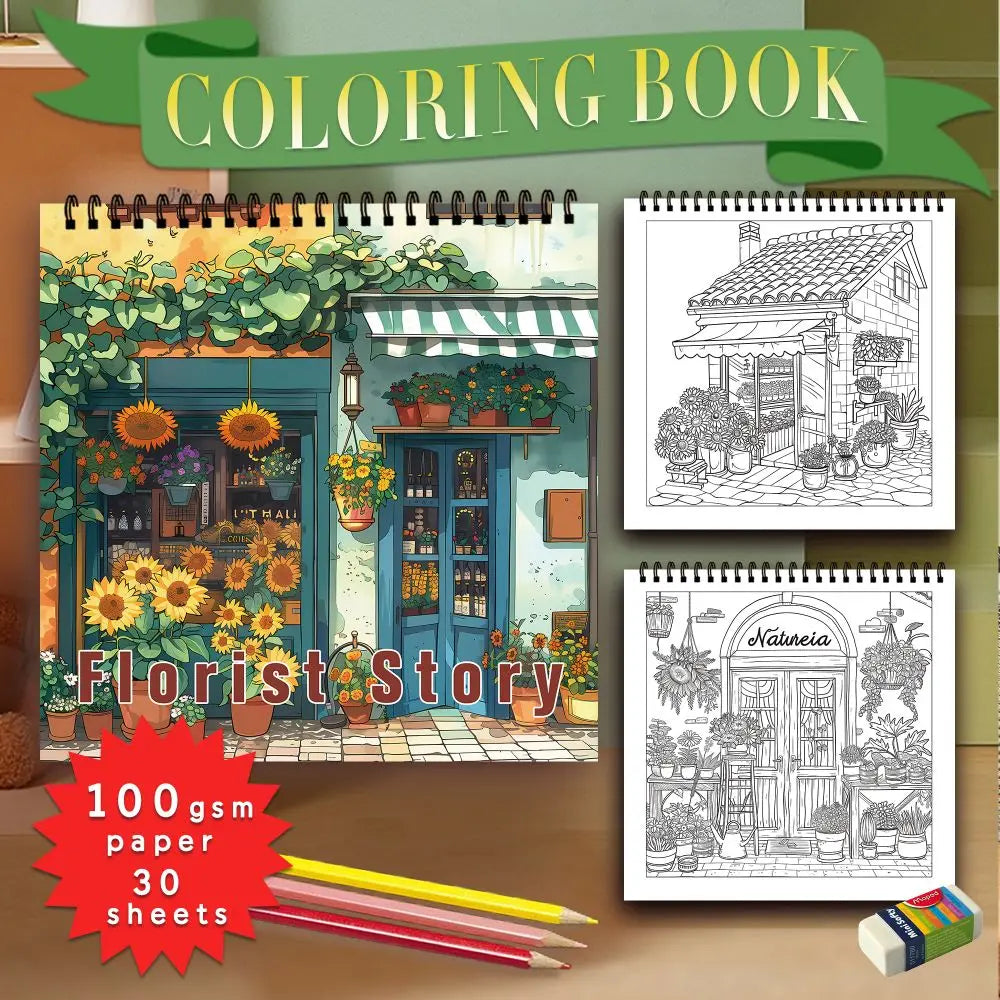 1pc, Teen Colouring Book - 30 Sheets