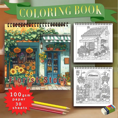 1pc, Teen Colouring Book - 30 Sheets