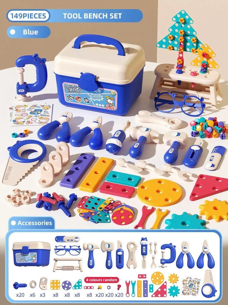 Children's Tool Set with Electric Toy Drill