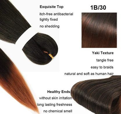 Synthetic Fiber Braiding Hair Ombre Braiding