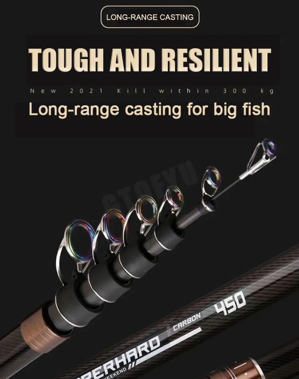 2.1-4.5M Telescopic Fishing Rod Carbon