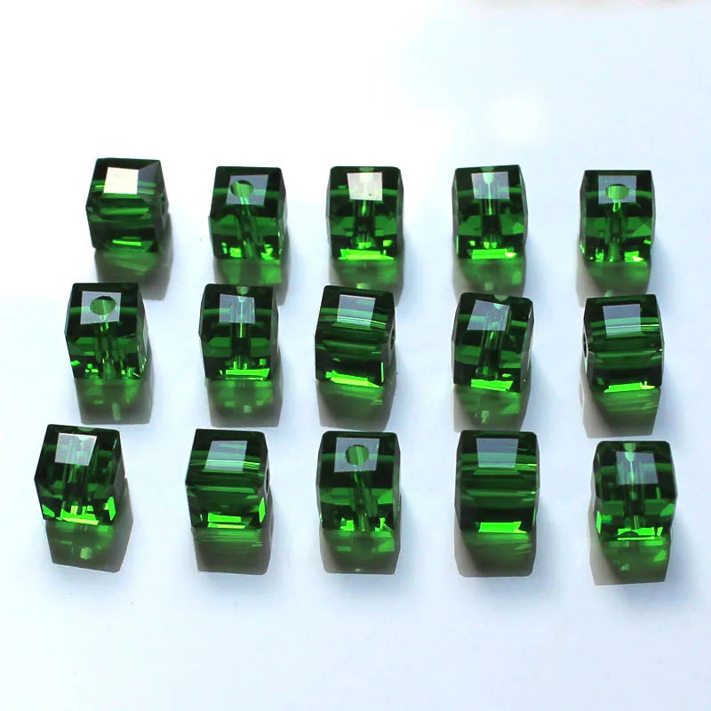 cube beads crystal