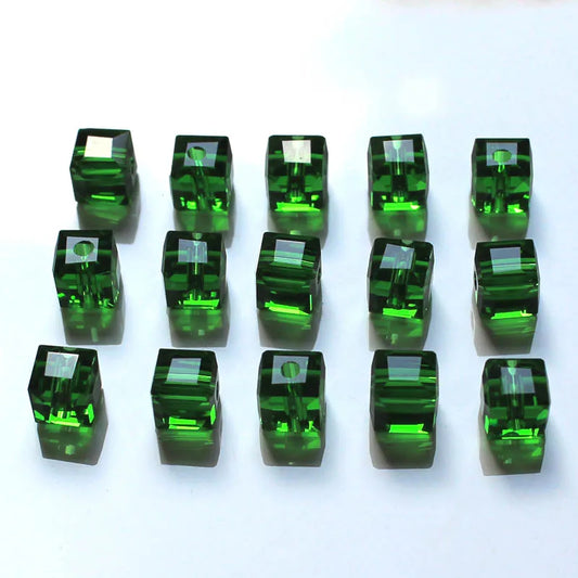 cube beads crystal