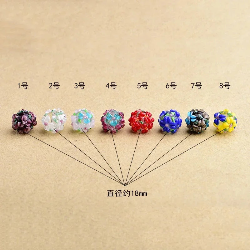 Glass Flower Beads