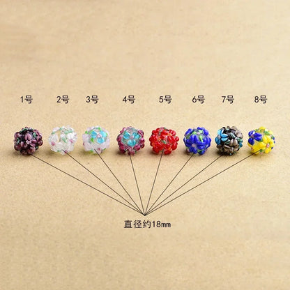 Glass Flower Beads