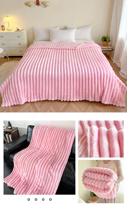 Flannel thick blanlet