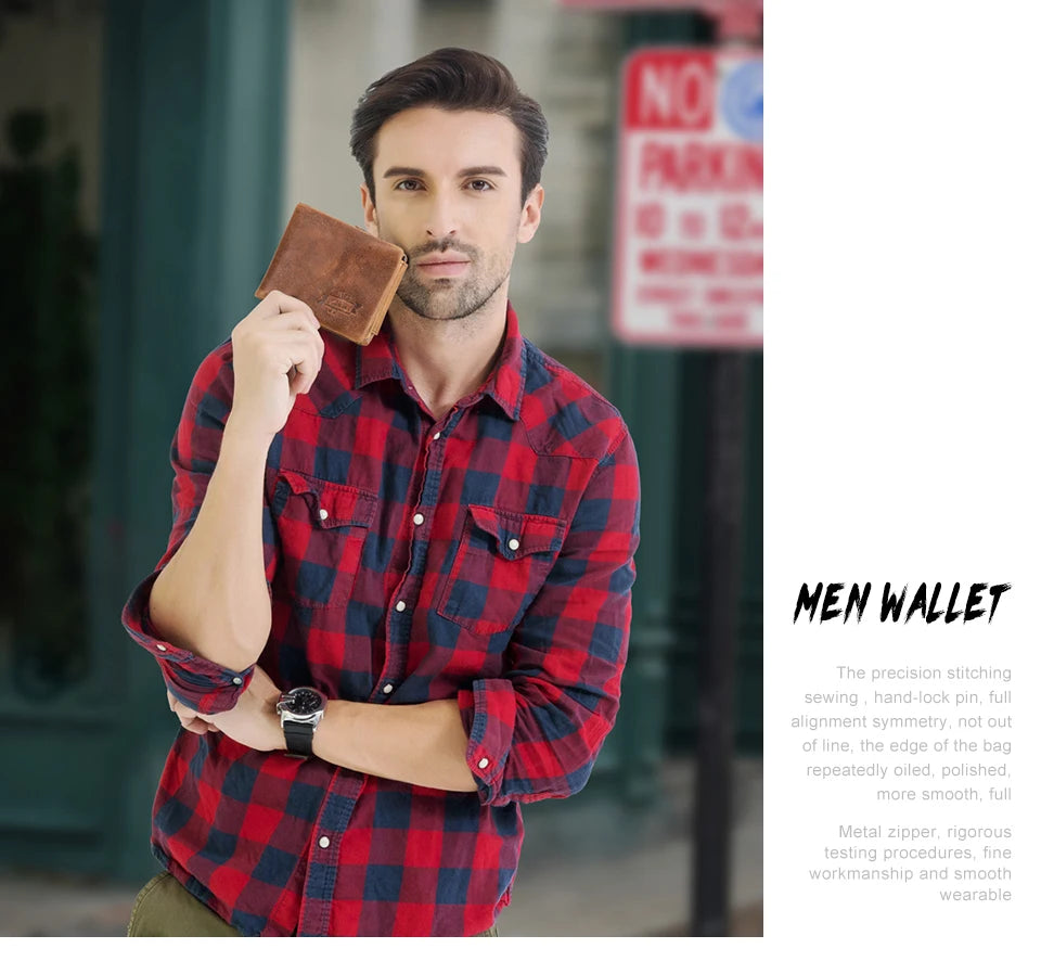 Cowhide Leather Wallet For Mens