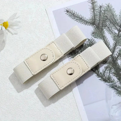 2pcs/set No Buckle Elastic Belt
