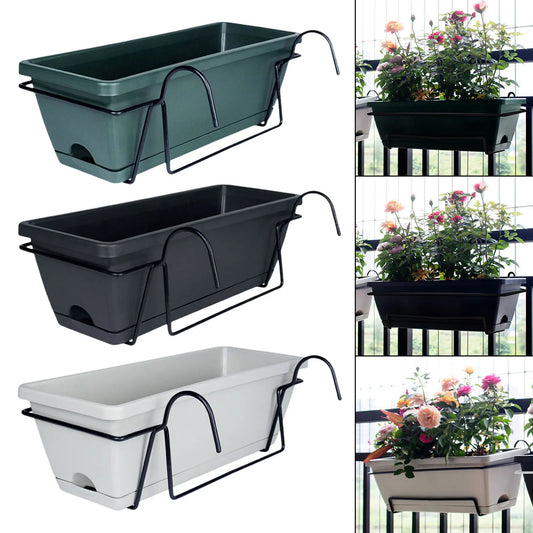 Balcony Railing Planter Ornament Window Box Planter