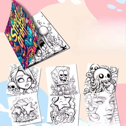 Street Graffiti Colouring Book