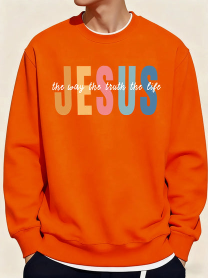 Jesus Color print jumper