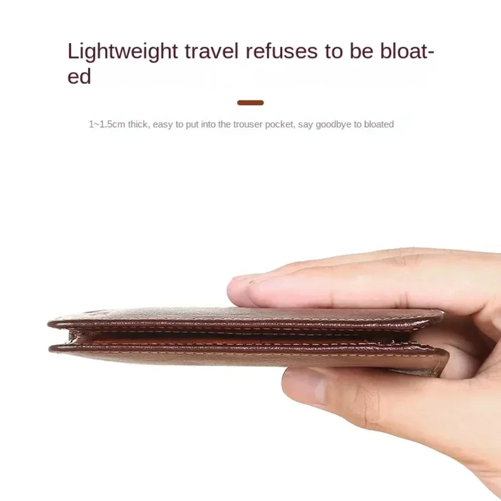 Men' Genuine Leather Trifold