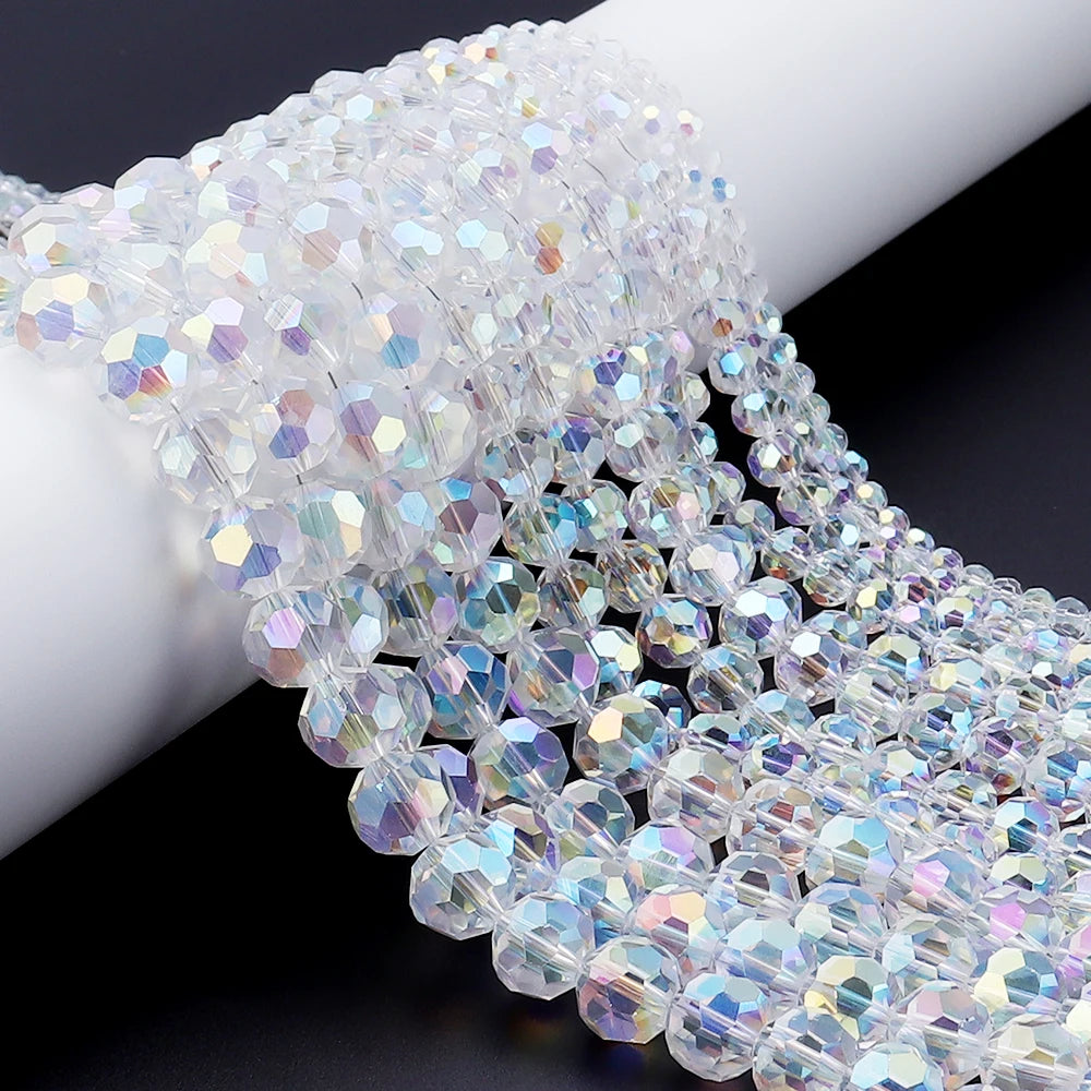 4/6/8/10mm AB Color Crystal Round Glass beads