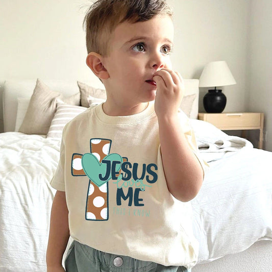Jesus loves me Christian Kids T