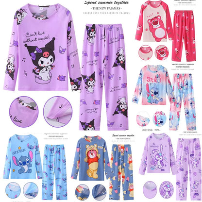 Girls Pajamas Sets Sleepwear Hello Kitty