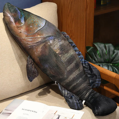 40/60cm Simulation Funny Fish  Stuffed Animal Lifelike Tuna or Mackerel