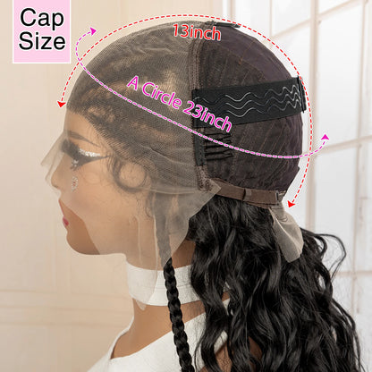 Synthetic Black Hair Wig with Braids