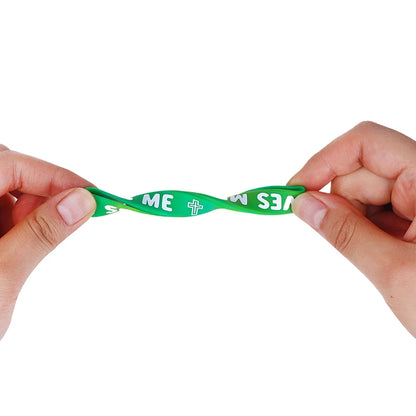 Rainbow Religious Silicone Bracelet