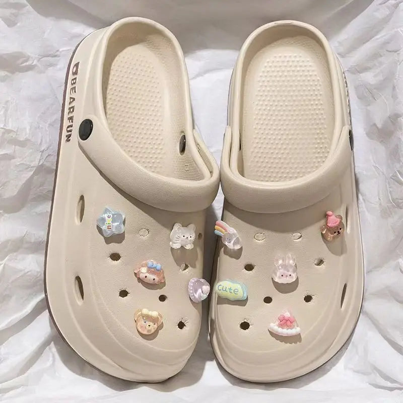 Women's rubber shoes like crocs