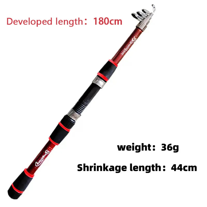 Fishing Pole Set Full Kits With Telescopic Fishing Rod