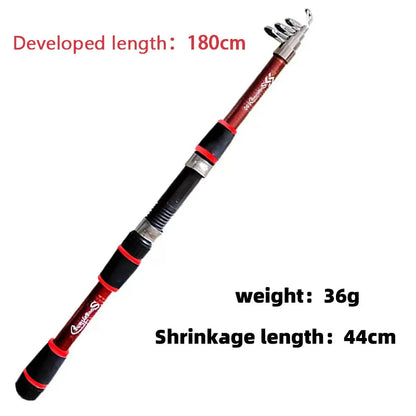 Fishing Pole Set Full Kits With Telescopic Fishing Rod