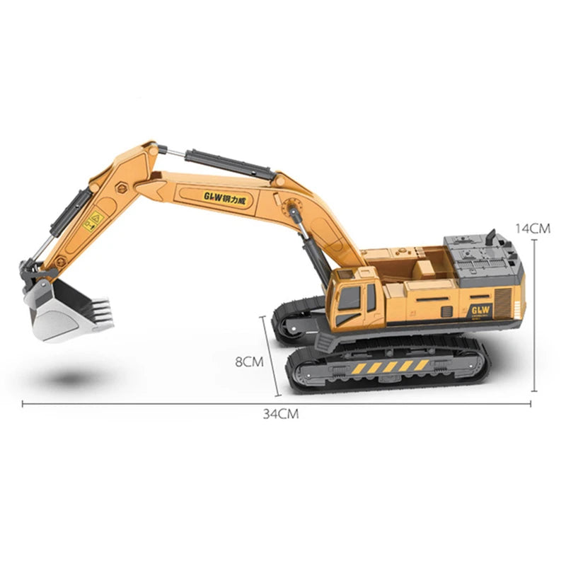 Alloy Tractor Kids Excavator Bulldozer Miniature crane