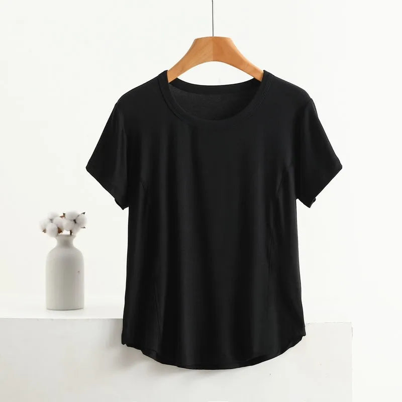 XL to 8XL plus size O-Neck Tshirts Women's basic