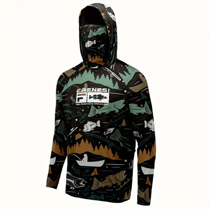 Fishing Shirts Men Sun Protection Hoodie