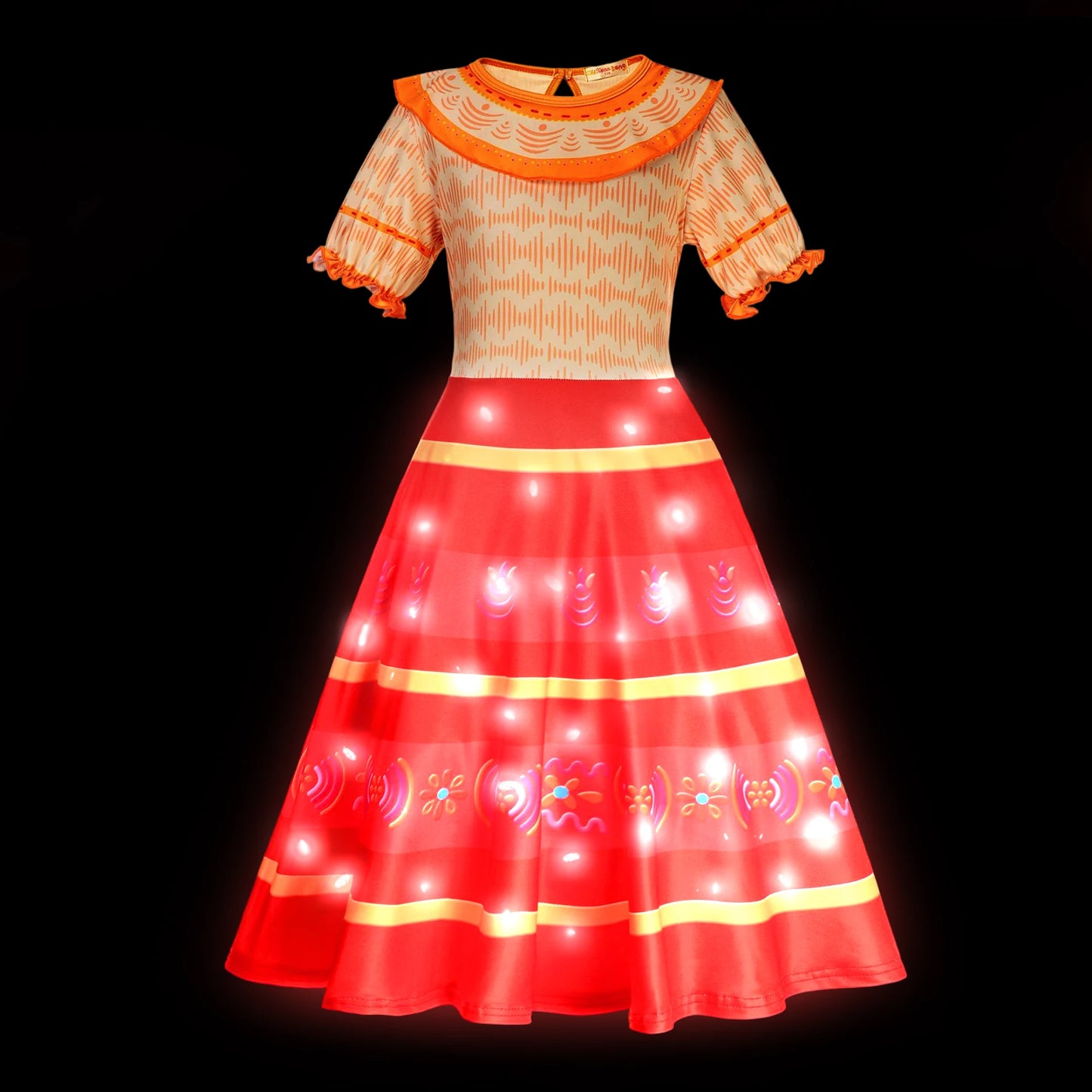 Girl Princess Dress with LED Light