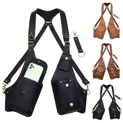 Vintage Underarm Strap Wallet Pocket Vest Bag